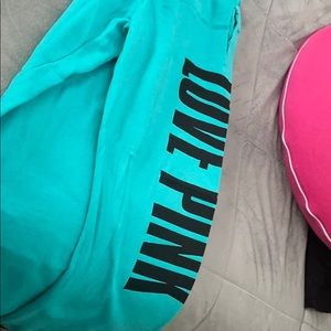 Teal Pink Sweat Pants